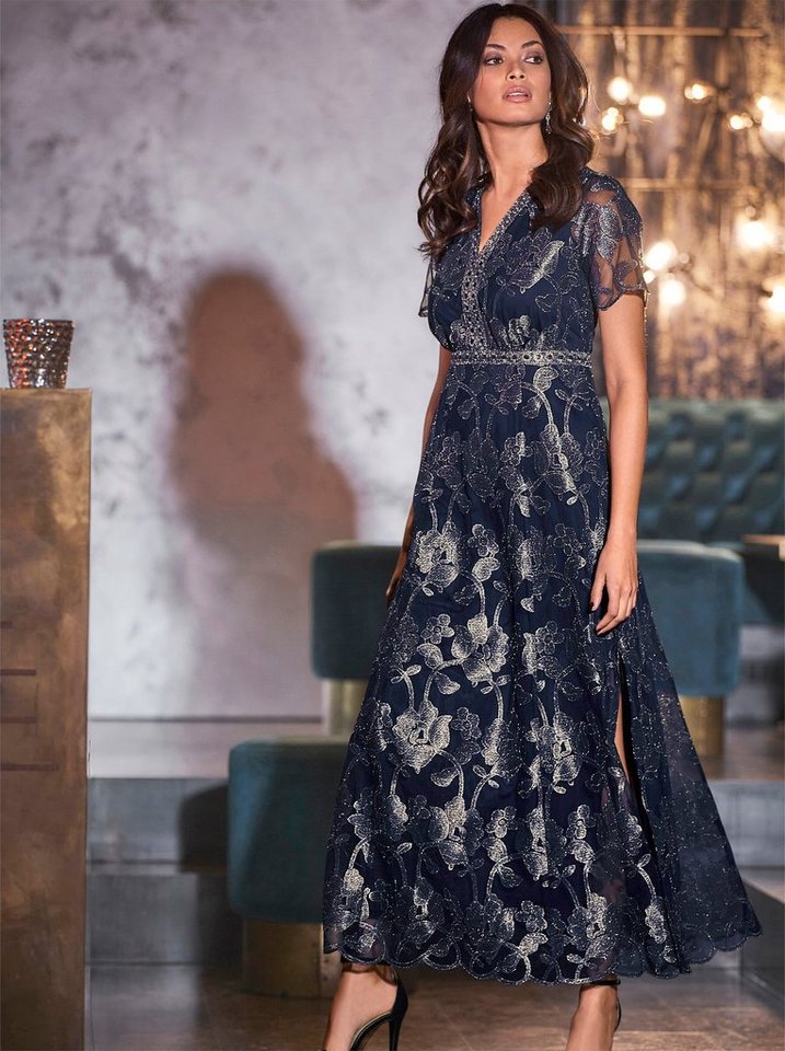 heine Etuikleid Abendkleid Kurzarm – Bild 3 von 4
