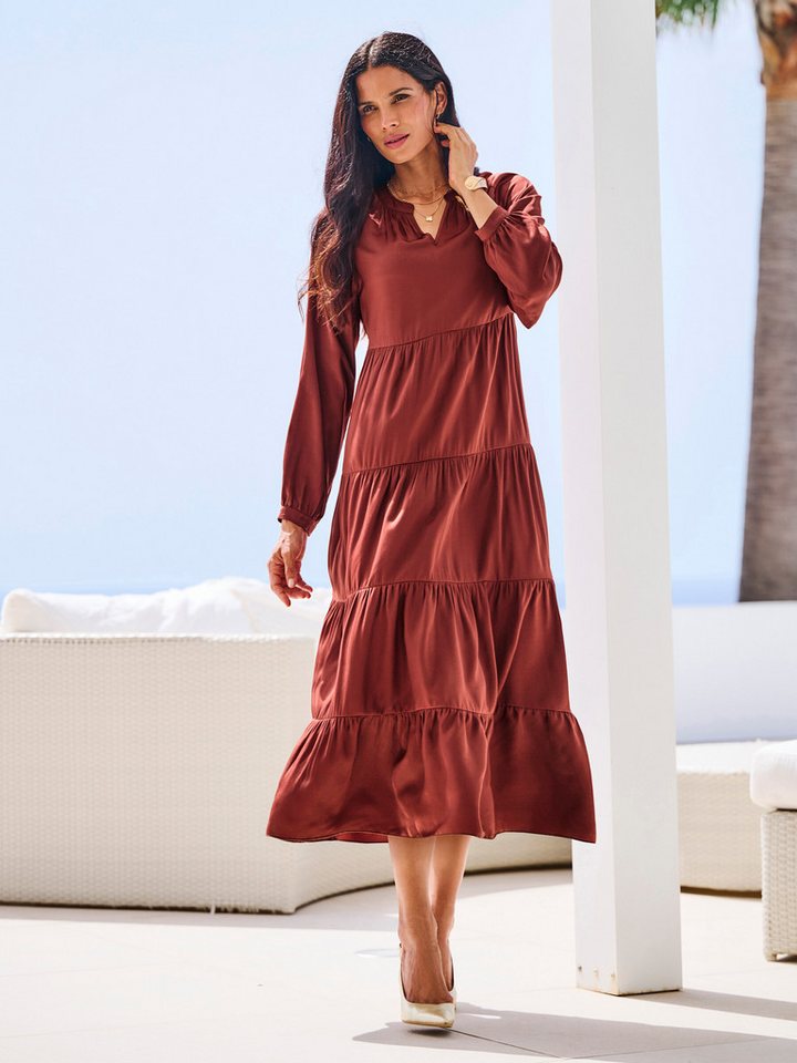 heine Etuikleid Kleid Langarm – Bild 3 von 5