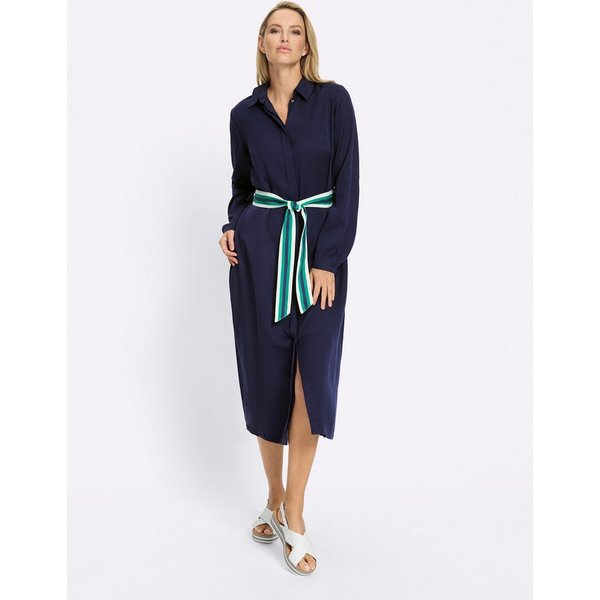 heine Etuikleid Lyocell-Kleid Langarm