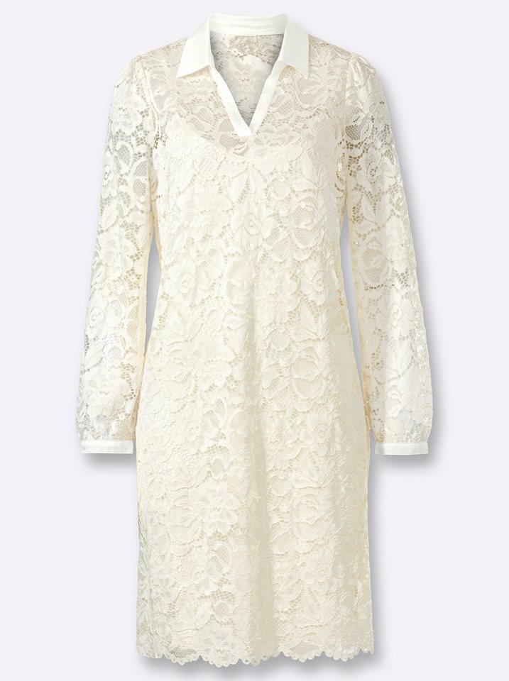 heine Etuikleid Spitzen-Kleid Langarm – Bild 3 von 5