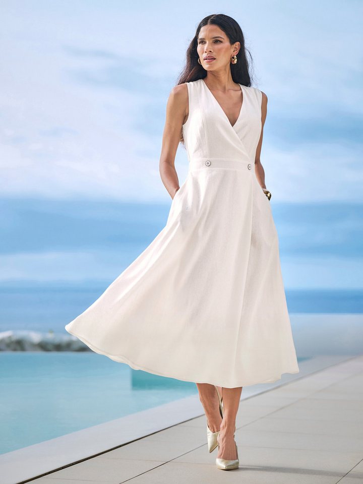 heine Etuikleid Webkleid Ärmellos – Bild 3 von 5