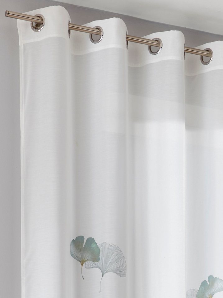 heine Gardine Dekostore (1 St), Ösen, halbtransparent, Fertigstore gerade Form – Bild 3 von 5