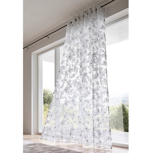 heine Gardine Dekostore (1 St), Ösen, transparent, Fertigstore gerade Form