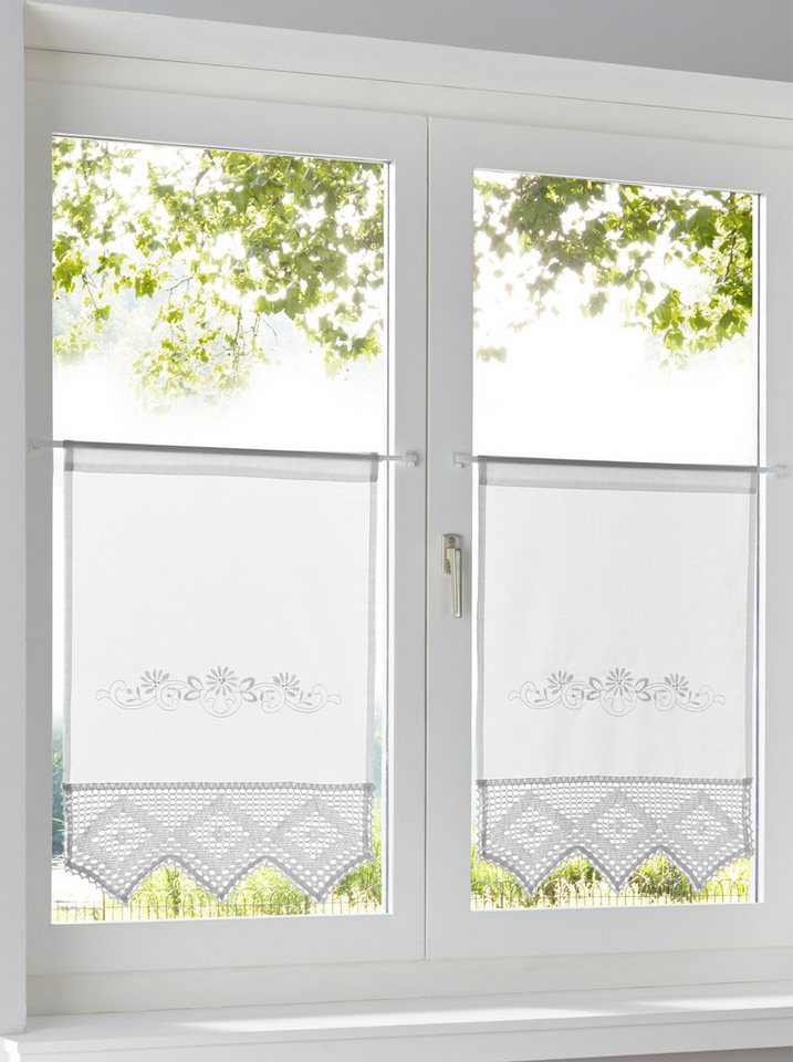 heine Gardine Fensterbehang (1 St), Stangendurchzug, blickdicht, Fensterbehang – Bild 4 von 5