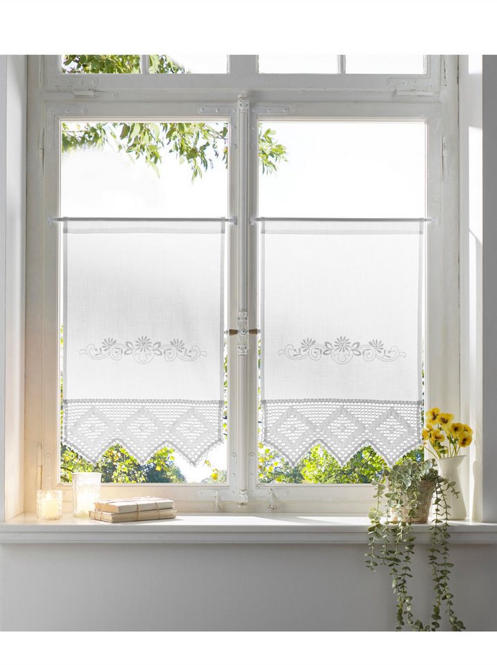 heine Gardine Fensterbehang (1 St), Stangendurchzug, blickdicht, Fensterbehang – Bild 5 von 5