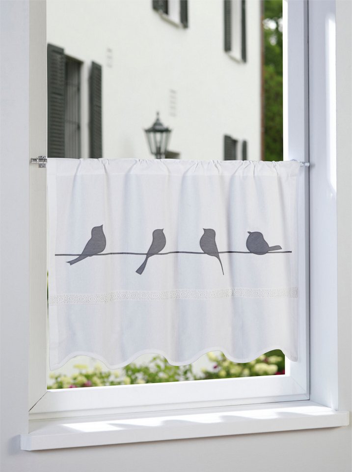 heine Gardine Panneau (1 St), Stangendurchzug, blickdicht, Kurzgardine – Bild 2 von 5