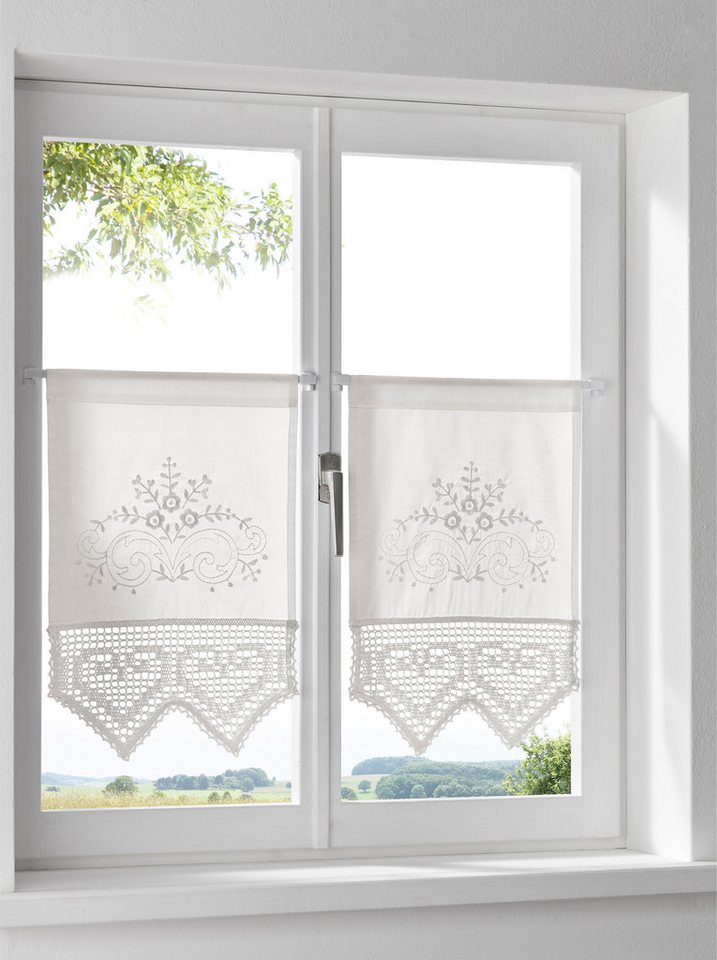 heine Gardine Panneau (1 St), Stangendurchzug, halbtransparent – Bild 3 von 3