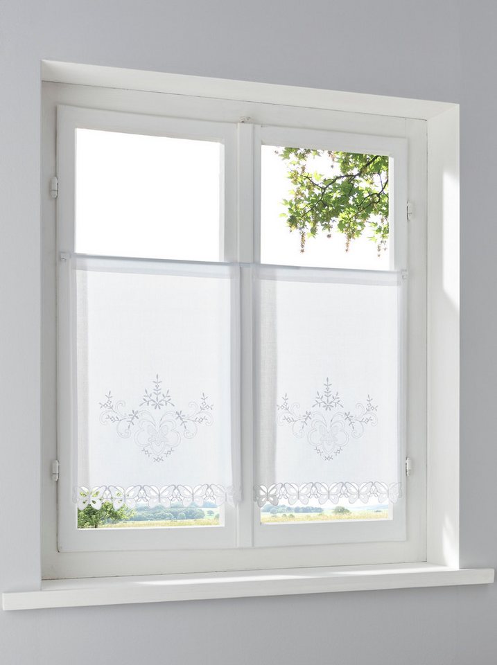 heine Gardine Scheibengardine (1 St), Stangendurchzug, halbtransparent, Kurzgardine – Bild 5 von 5
