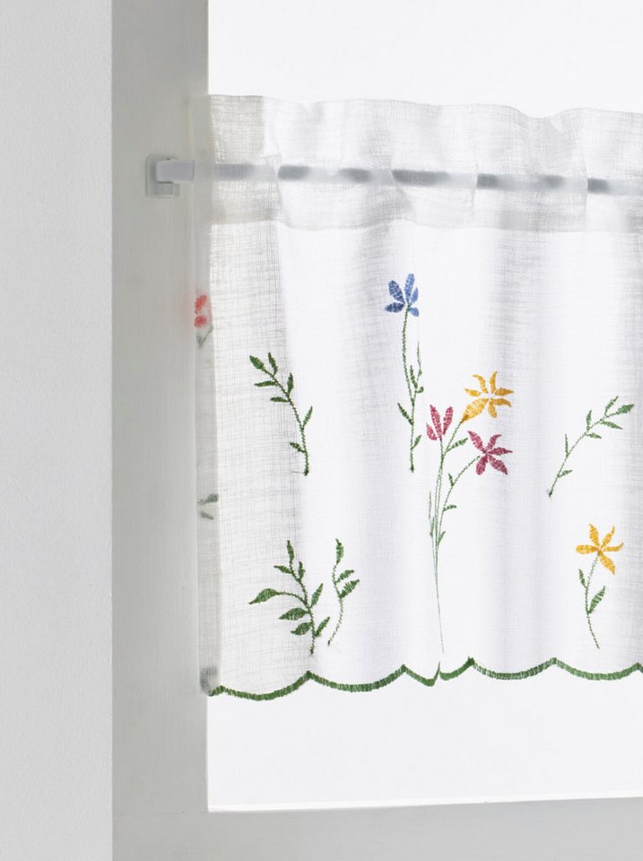 heine Gardine Scheibengardine (1 St), Stangendurchzug, halbtransparent, Kurzgardine – Bild 3 von 5