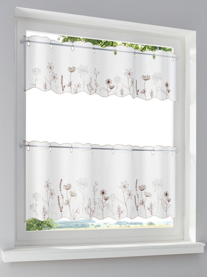 heine Gardine Scheibengardine (1 St), Stangendurchzug, halbtransparent, Kurzgardine – Bild 5 von 5