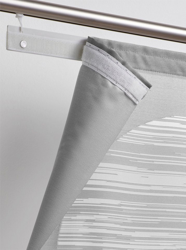 heine Gardine Schiebevorhang (1 St), Klettschiene, halbtransparent – Bild 4 von 4