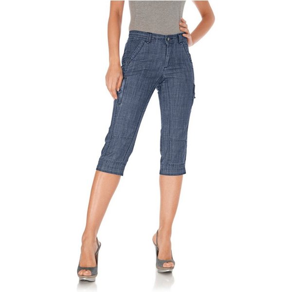 heine Jerseyhose Capri-Hose leicht vertieft