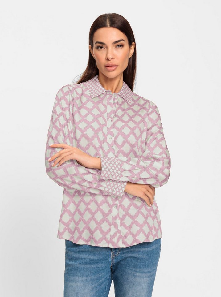 heine Klassische Bluse Druck-Bluse Langarm – Bild 2 von 3