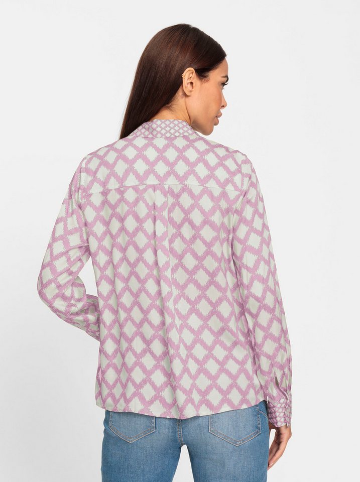 heine Klassische Bluse Druck-Bluse Langarm – Bild 3 von 3