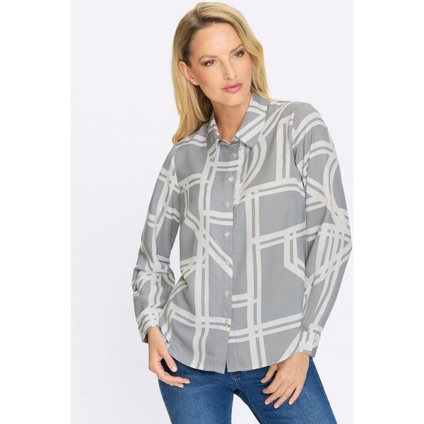 heine Klassische Bluse Druck-Bluse Langarm