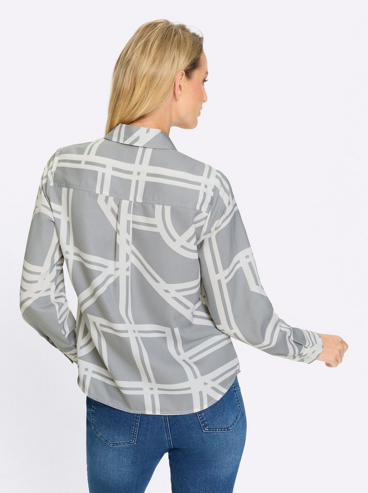 heine Klassische Bluse Druck-Bluse Langarm – Bild 2 von 5