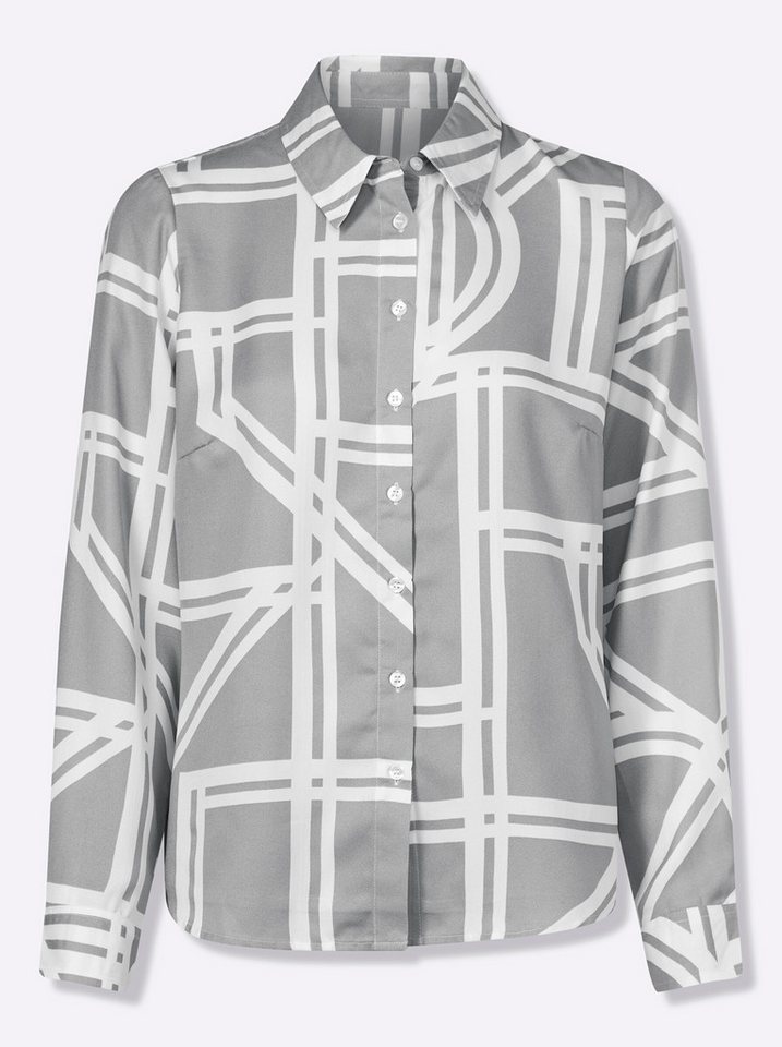 heine Klassische Bluse Druck-Bluse Langarm – Bild 3 von 5