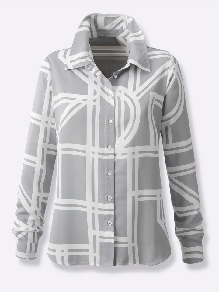 heine Klassische Bluse Druck-Bluse Langarm – Bild 4 von 5