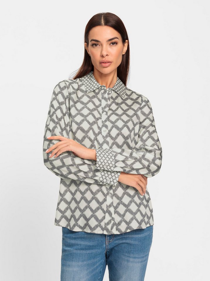 heine Klassische Bluse Druck-Bluse Langarm – Bild 2 von 4