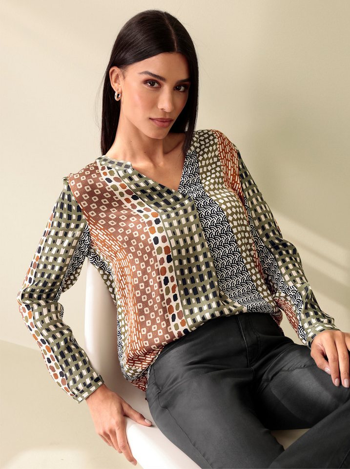 heine Klassische Bluse Druckbluse Langarm – Bild 3 von 5