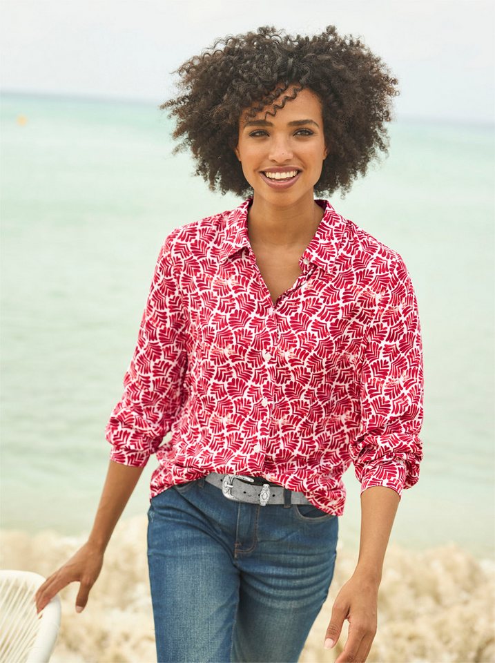 heine Klassische Bluse Druckbluse Langarm – Bild 3 von 4