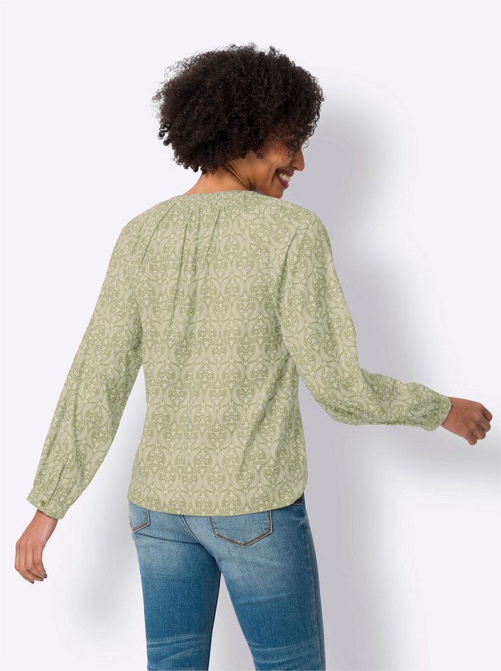heine Klassische Bluse Druckbluse Langarm – Bild 2 von 3