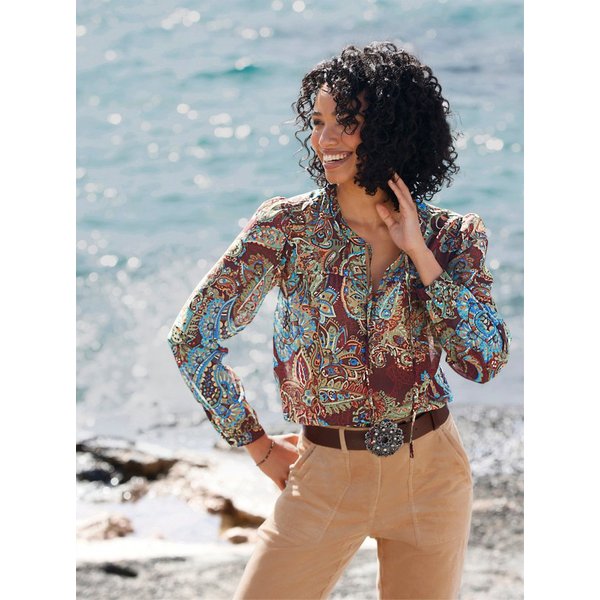 heine Klassische Bluse Druckbluse Langarm