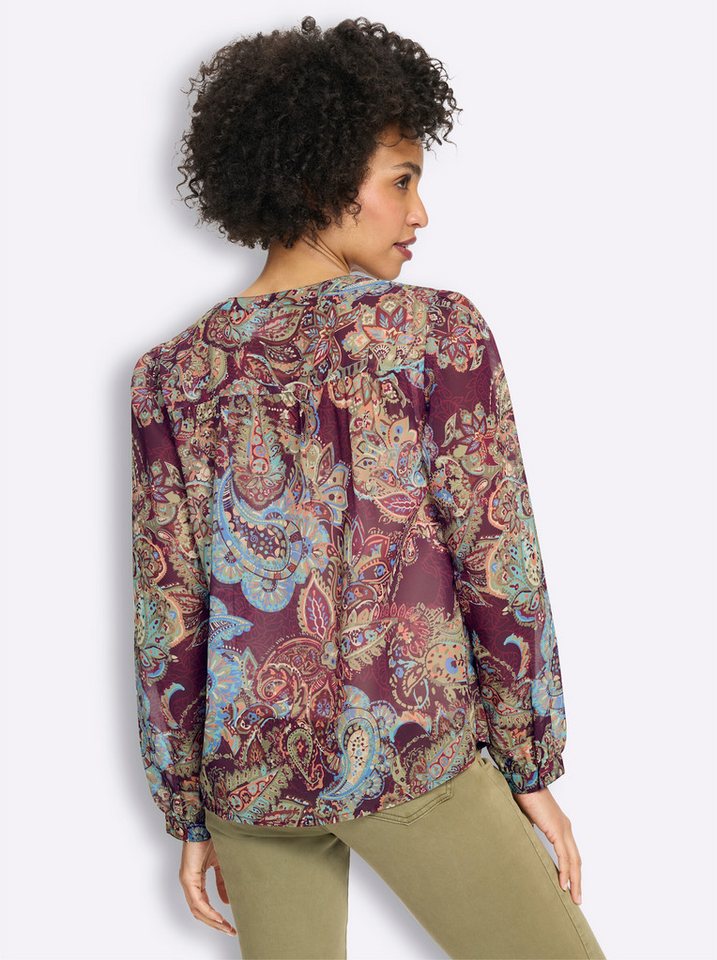 heine Klassische Bluse Druckbluse Langarm – Bild 3 von 5