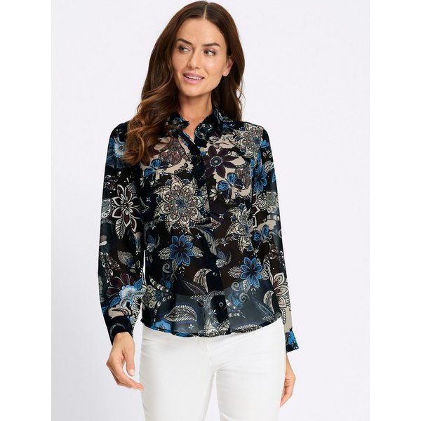 heine Klassische Bluse Druckbluse Langarm