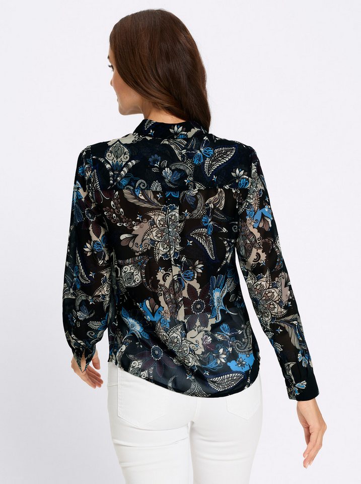 heine Klassische Bluse Druckbluse Langarm – Bild 2 von 5