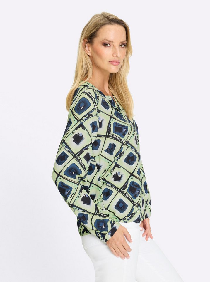 heine Klassische Bluse Druckbluse Langarm – Bild 5 von 5