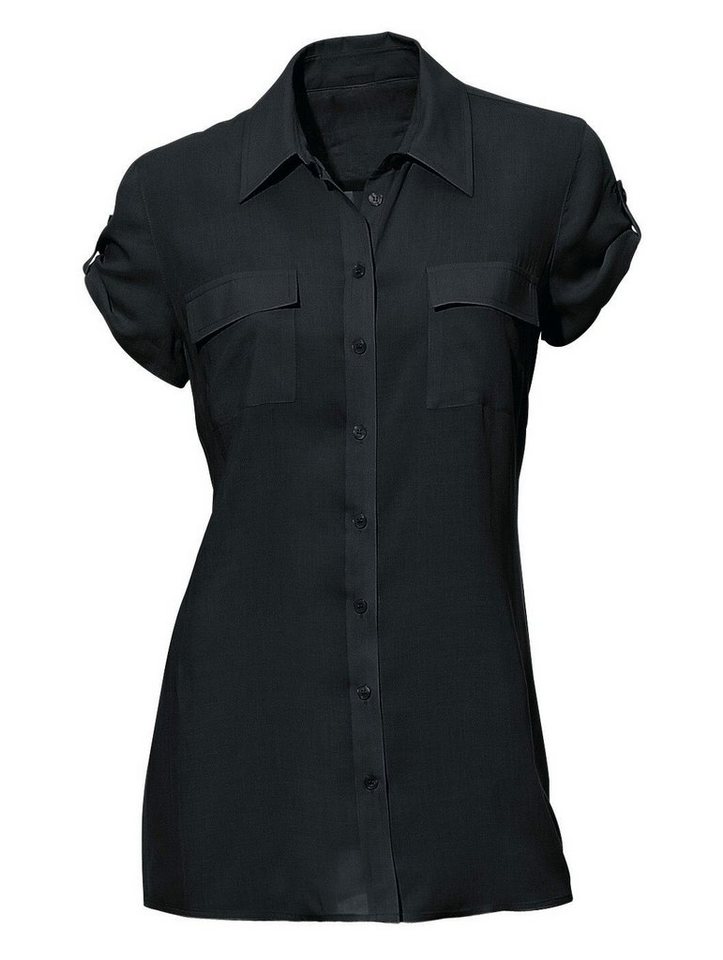 heine Klassische Bluse Hemdbluse Kurzarm – Bild 4 von 5