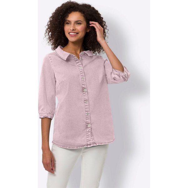 heine Klassische Bluse Jeansbluse 3/4-Arm