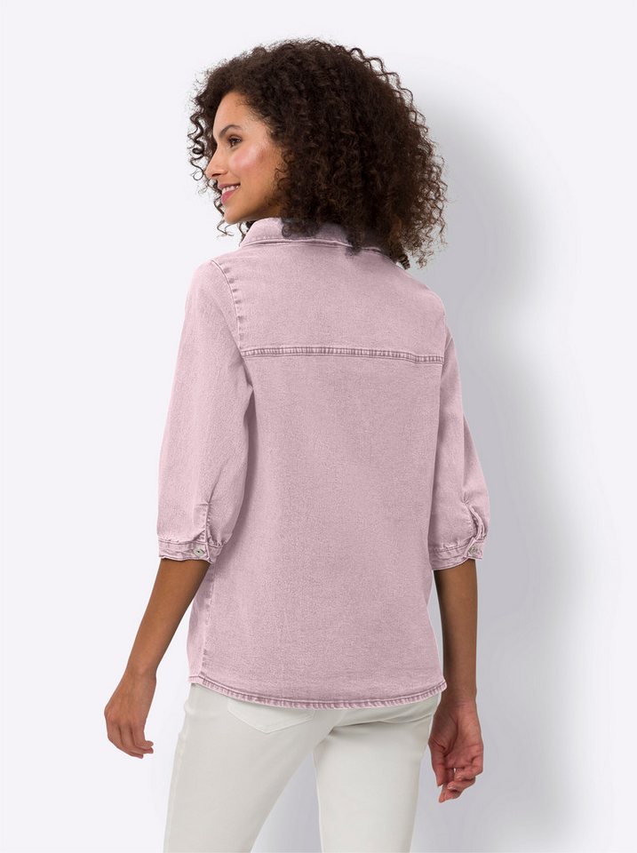 heine Klassische Bluse Jeansbluse 3/4-Arm – Bild 2 von 4