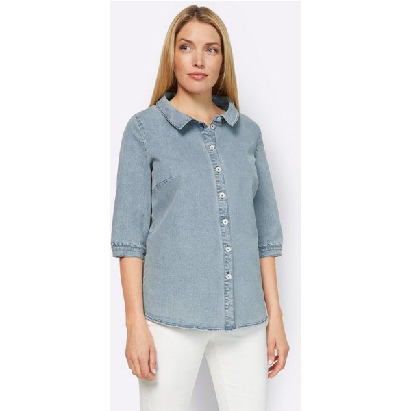 heine Klassische Bluse Jeansbluse 3/4-Arm