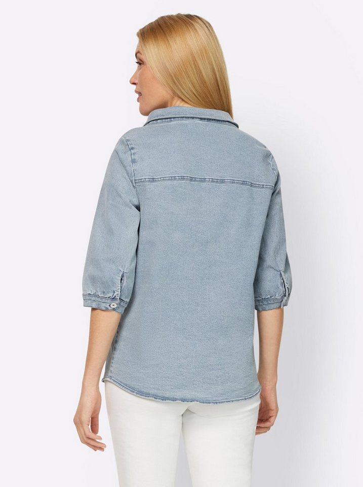 heine Klassische Bluse Jeansbluse 3/4-Arm – Bild 2 von 4