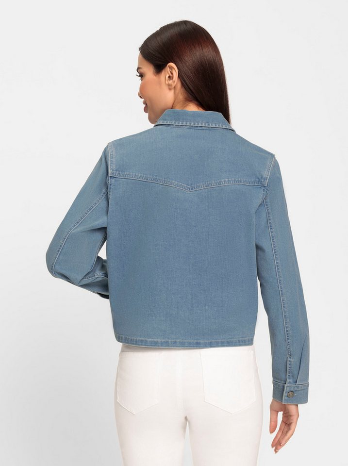 heine Klassische Bluse Jeansbluse Langarm – Bild 2 von 4