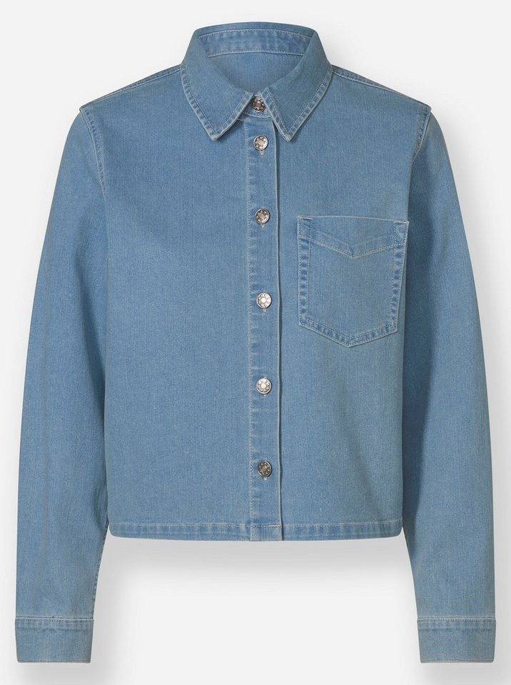 heine Klassische Bluse Jeansbluse Langarm – Bild 4 von 4