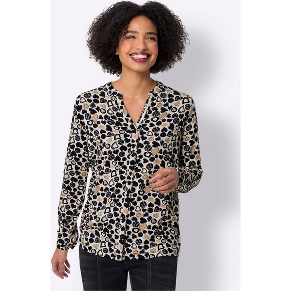 heine Klassische Bluse Jersey-Bluse Langarm
