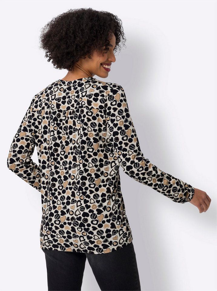 heine Klassische Bluse Jersey-Bluse Langarm – Bild 2 von 4