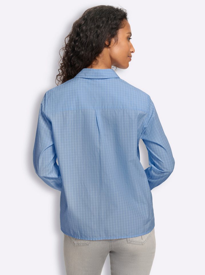 heine Klassische Bluse Karo-Bluse Langarm – Bild 3 von 5