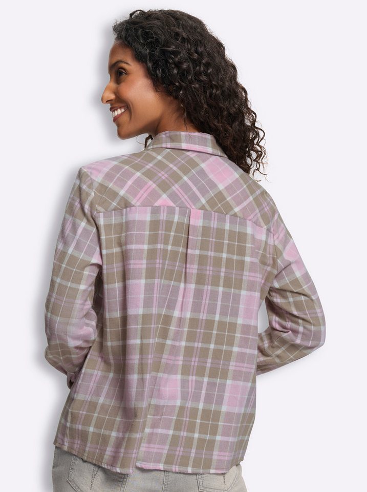 heine Klassische Bluse Karo-Bluse Langarm – Bild 2 von 5