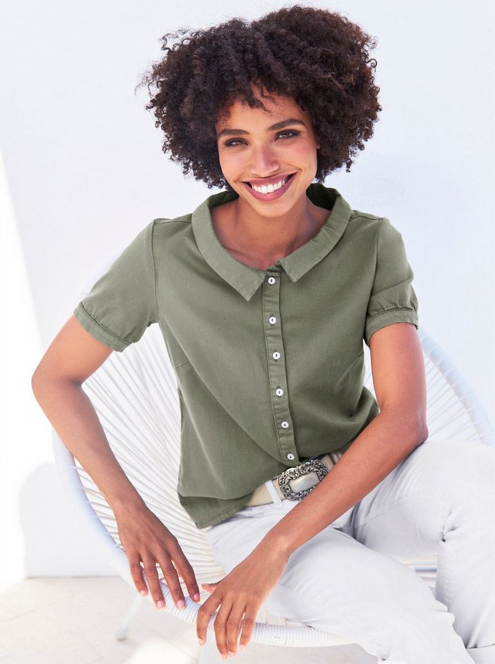 heine Klassische Bluse Bluse Kurzarm – Bild 3 von 4