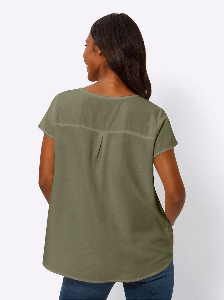 heine Klassische Bluse Bluse Kurzarm – Bild 2 von 4