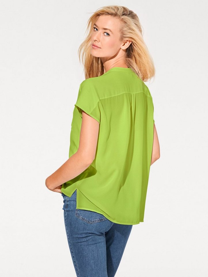 heine Klassische Bluse Oversized Bluse Kurzarm – Bild 4 von 5