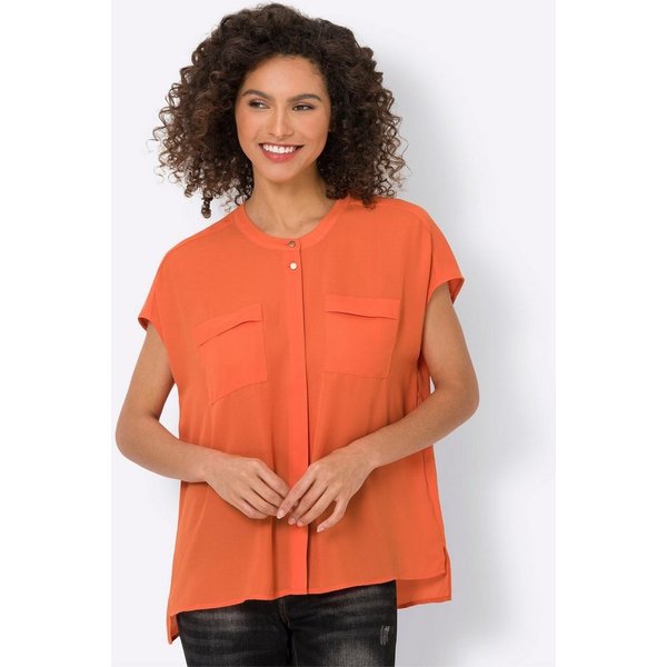 heine Klassische Bluse Oversized Bluse Kurzarm