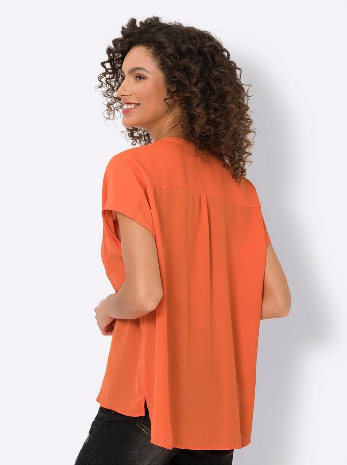 heine Klassische Bluse Oversized Bluse Kurzarm – Bild 2 von 3