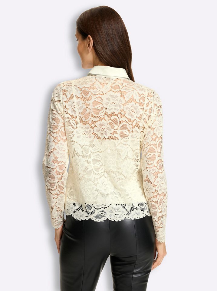 heine Klassische Bluse Spitzen-Bluse Langarm – Bild 2 von 5
