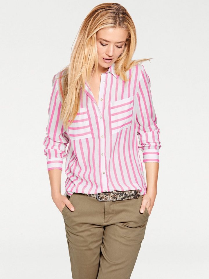 heine Klassische Bluse Streifenbluse Langarm – Bild 3 von 5