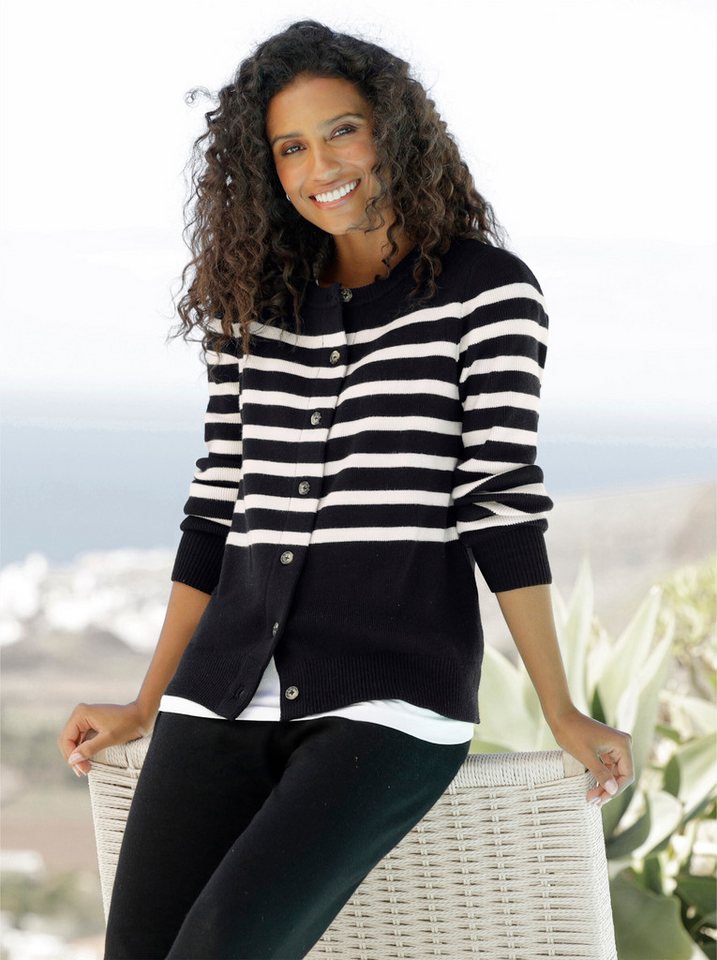 heine Strickjacke Cardigan Langarm Feinstrick – Bild 4 von 4